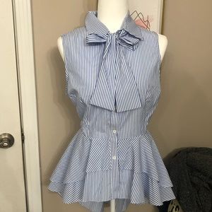 High low Button down shirt .